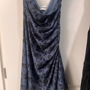 Blue Floral Women's Dress